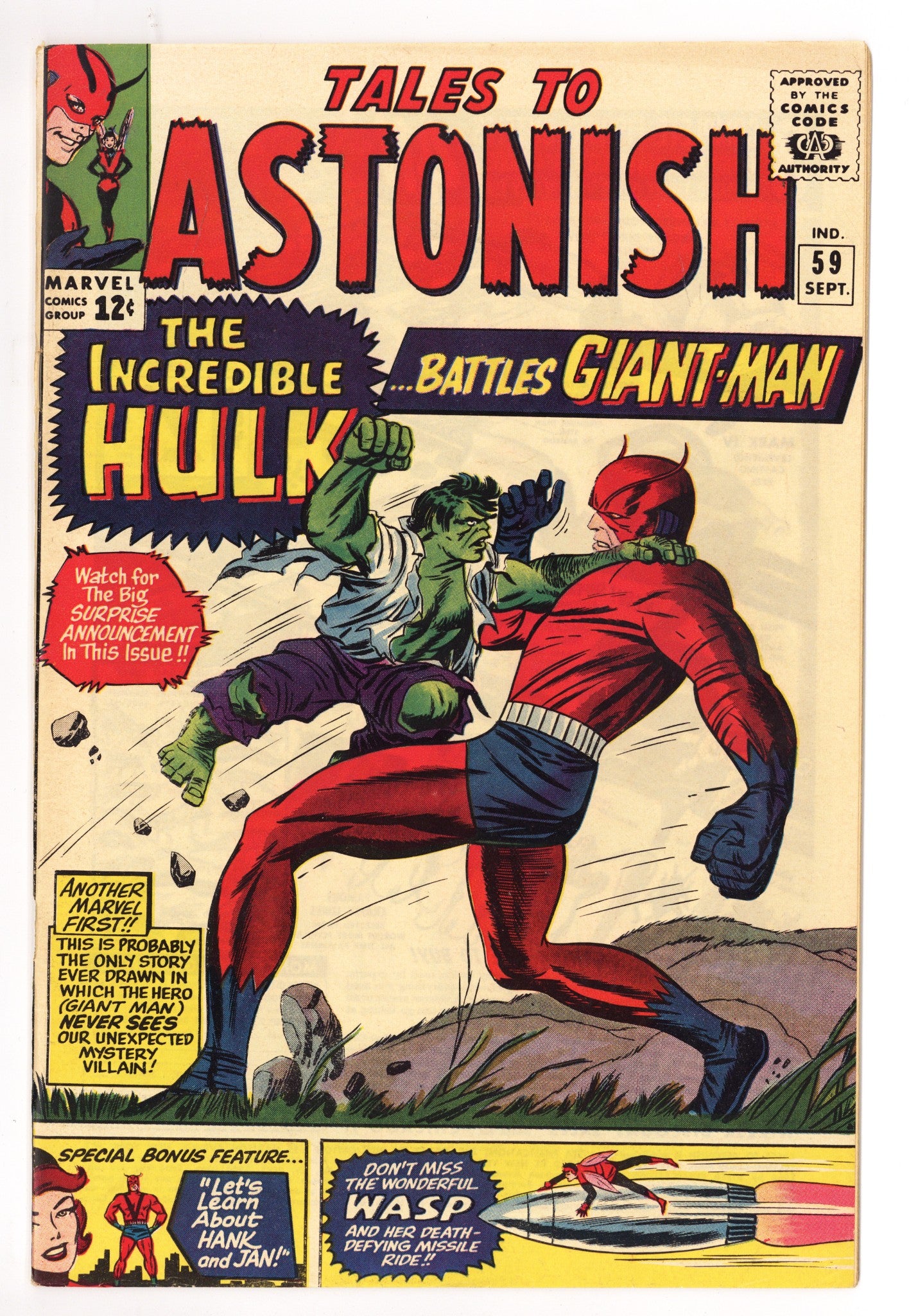 Tales to Astonish Vol 1 59  VF (8.0)   (1964)        