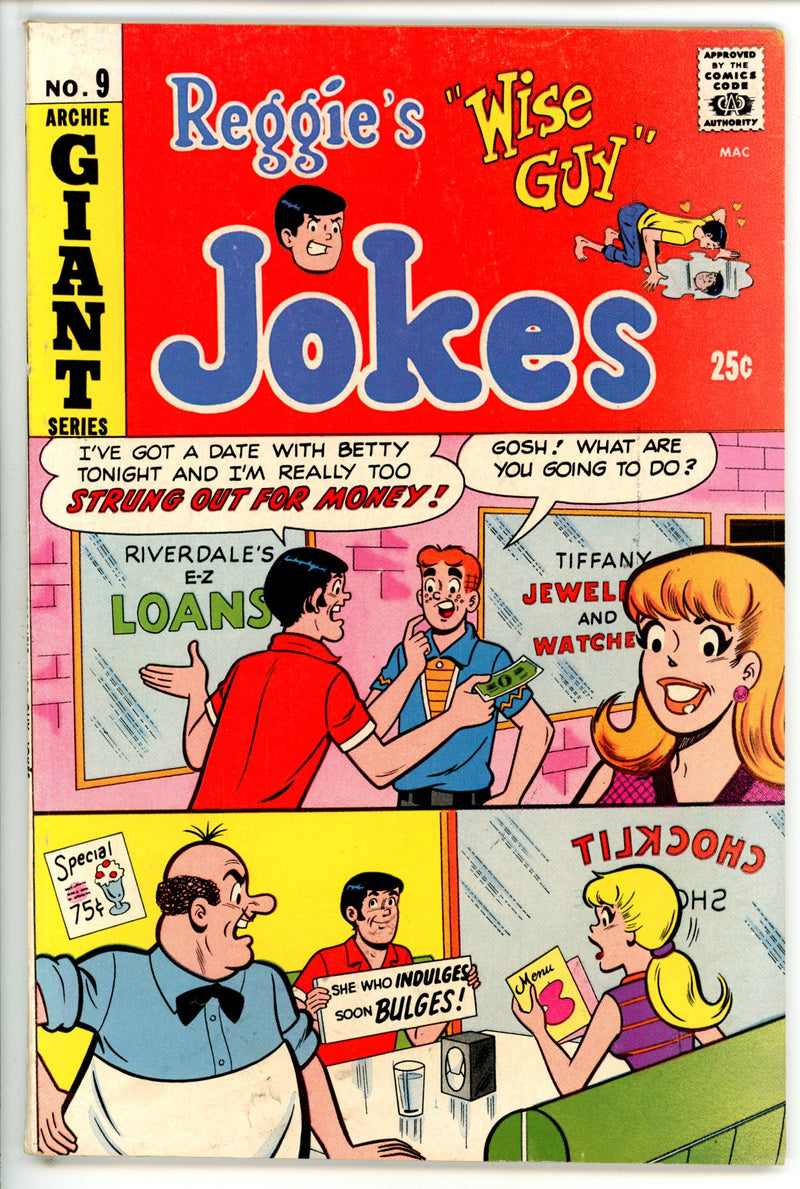 Reggie's Wise Guy Jokes 9 VG/FN (1969)