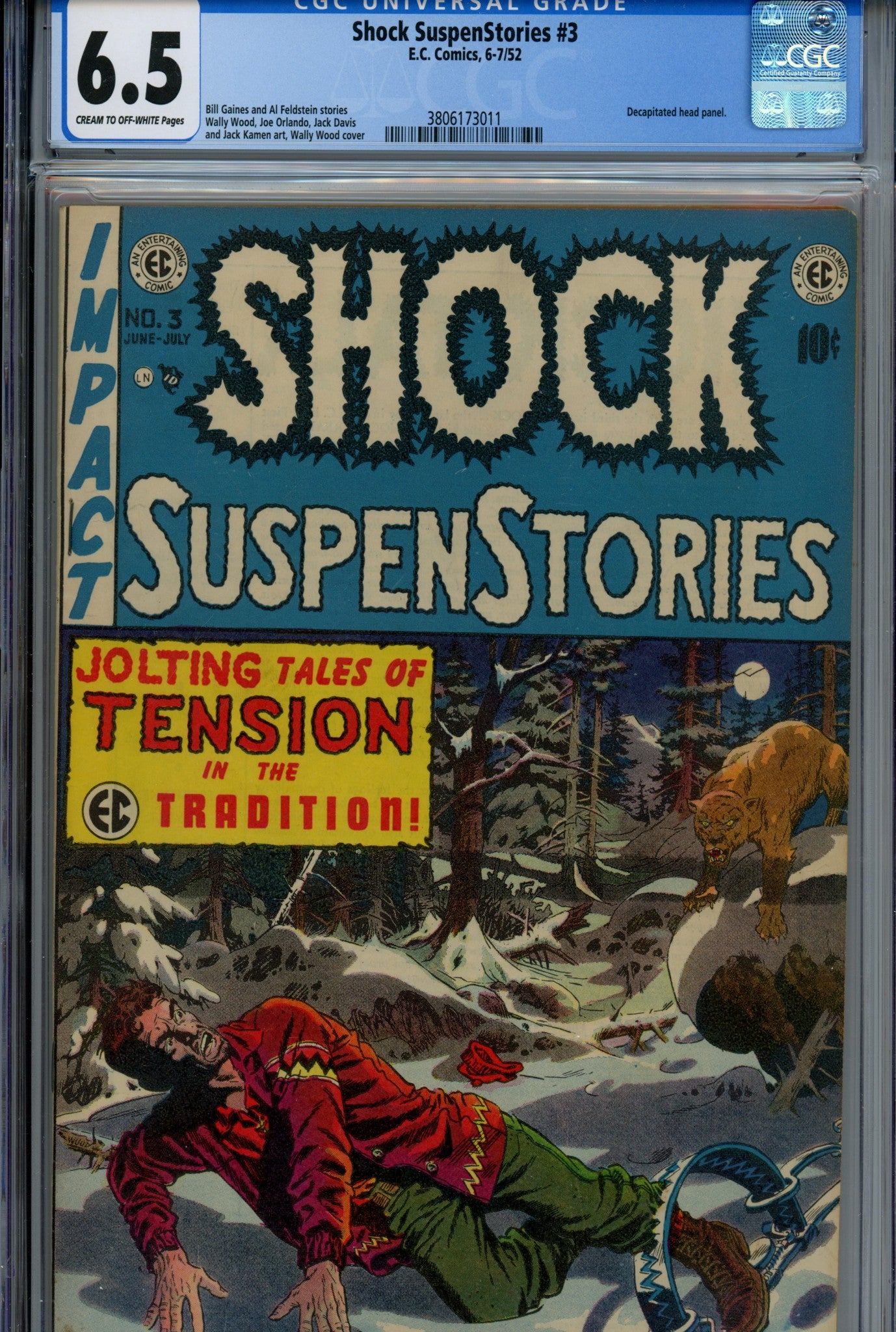 Shock SuspenStories 3 CGC 6.5 (FN+) (1952) 