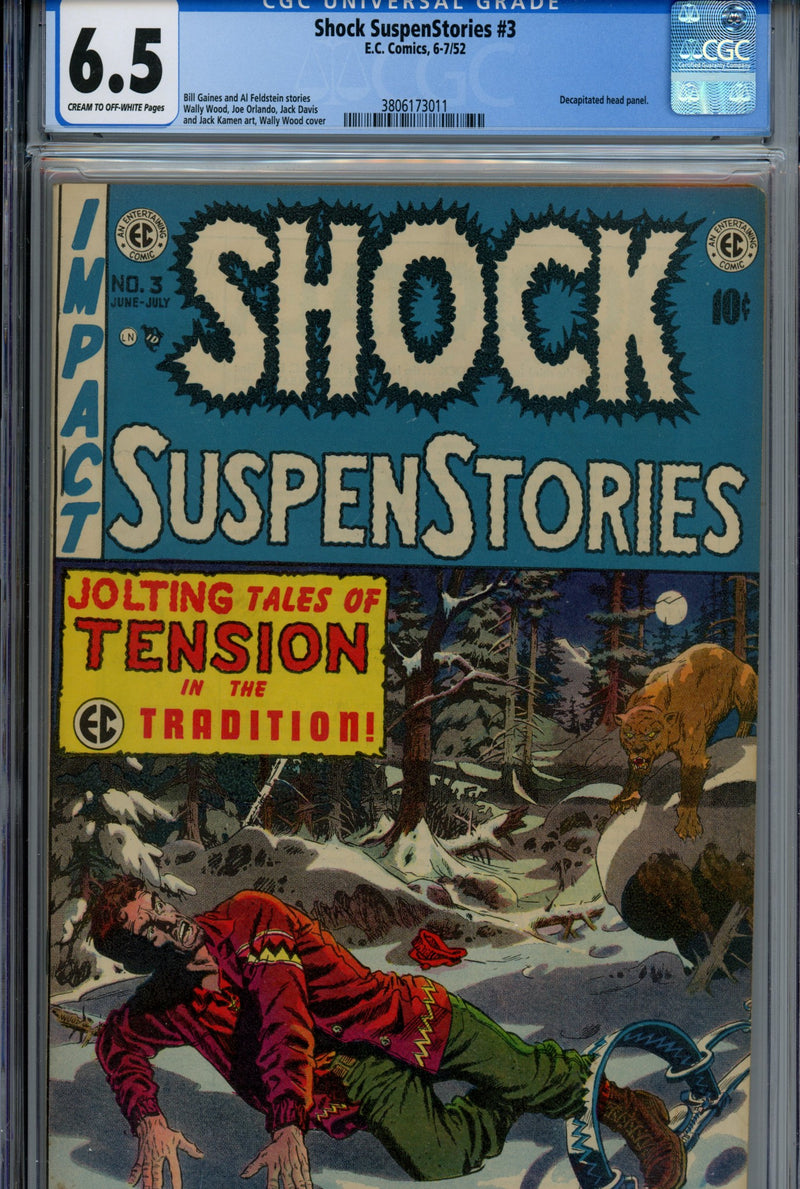 Shock SuspenStories 3 CGC 6.5 (FN+) (1952) 