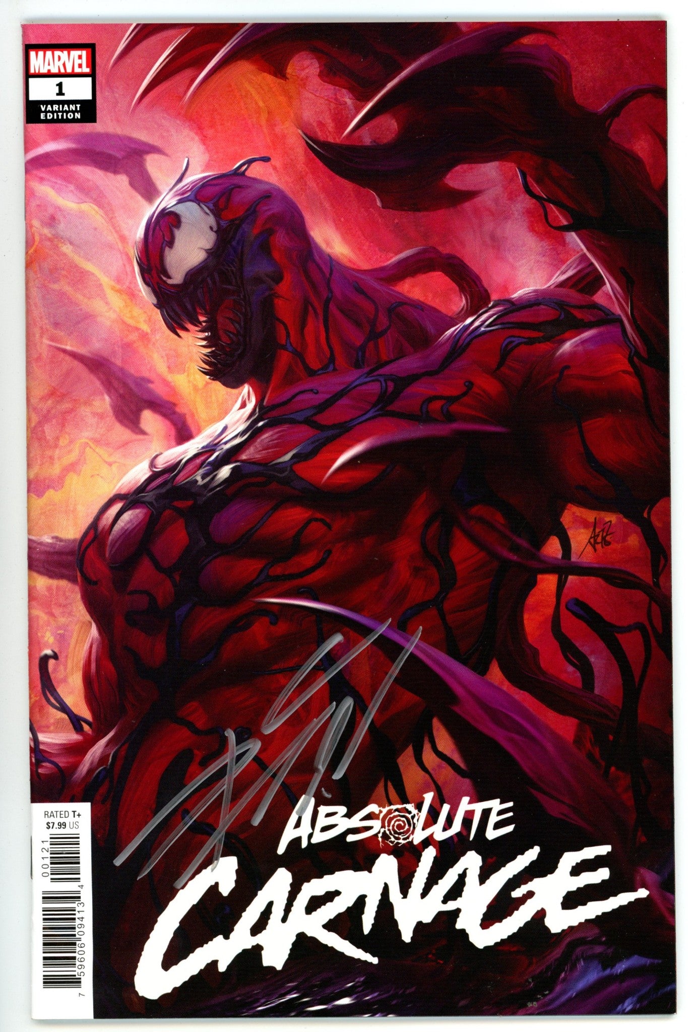 Absolute Carnage 1 VF (8.0) (2019) Artgerm Variant Signed x1 Cover Donny Cates 