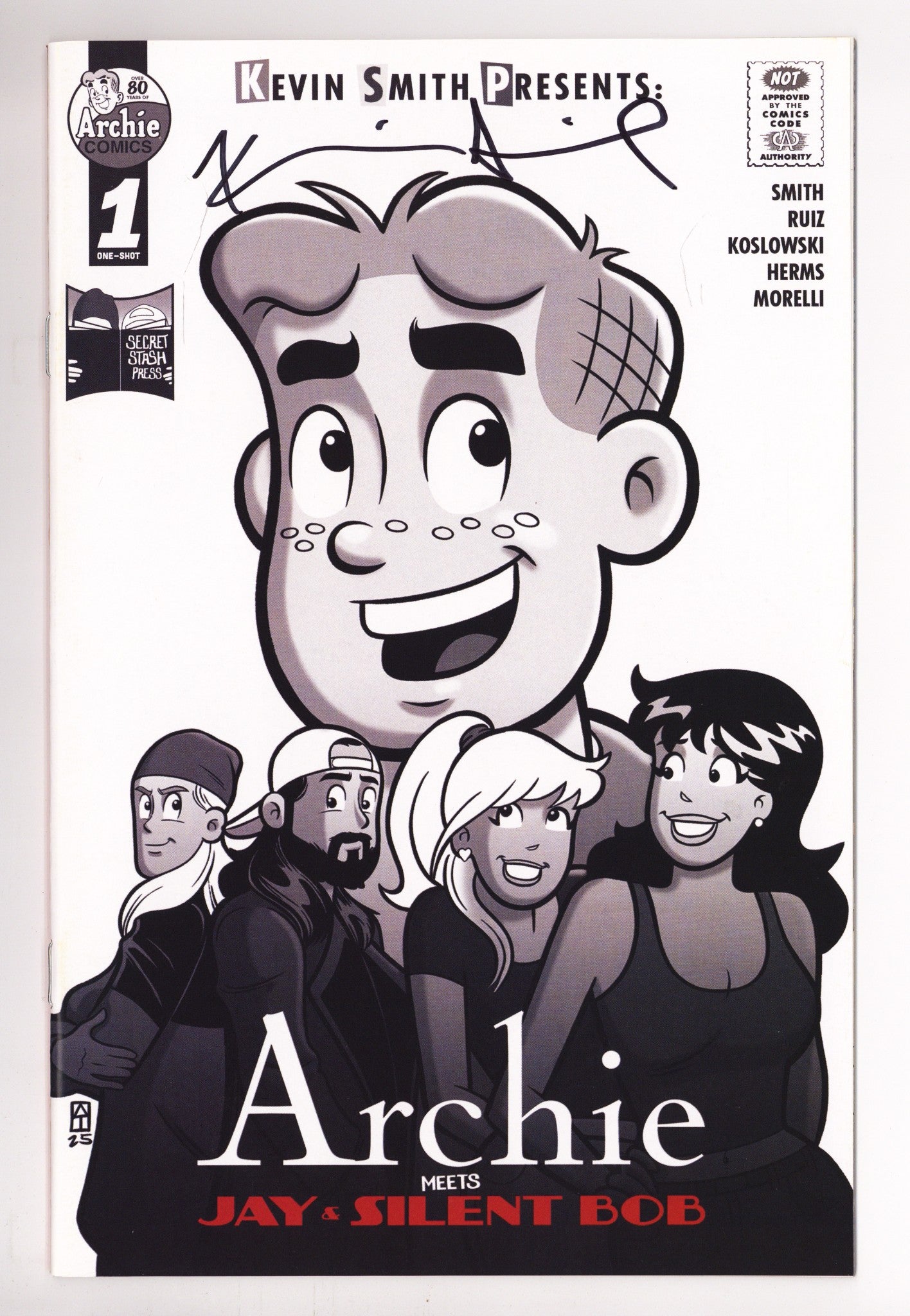 Archie Meets Jay & Silent Bob 1 High Grade (2025) Thomas Exclusive Variant Signed x1 Cover Kevin Smith 