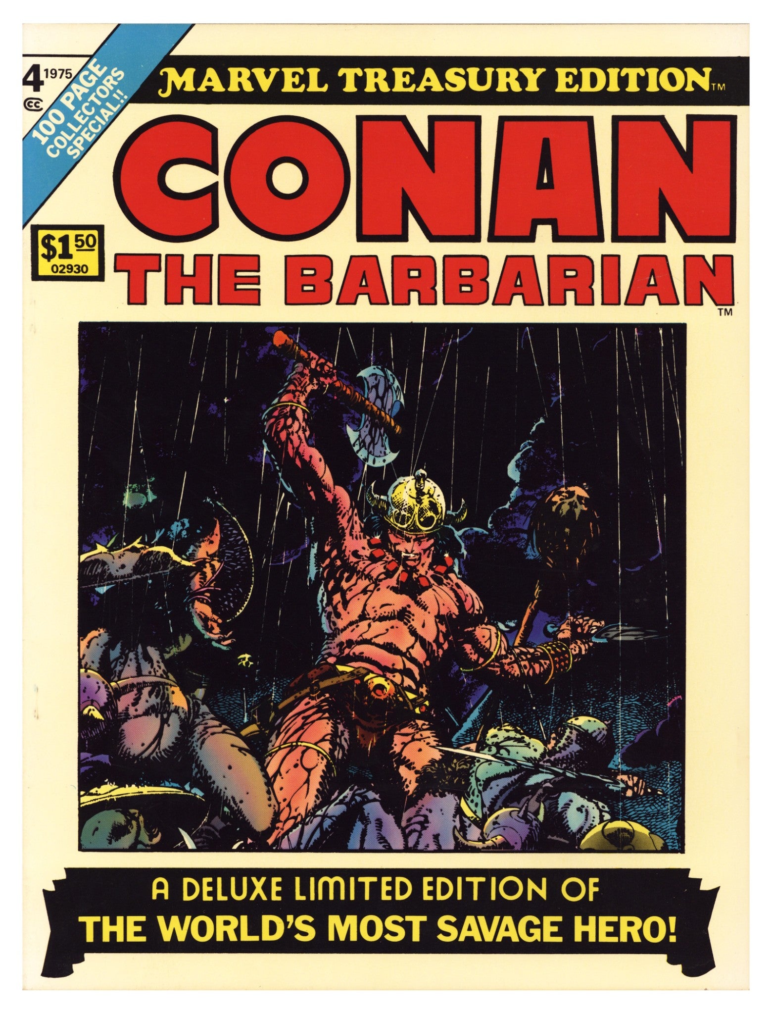 Marvel Treasury Edition 4 VF- (7.5) Conan (1975) 