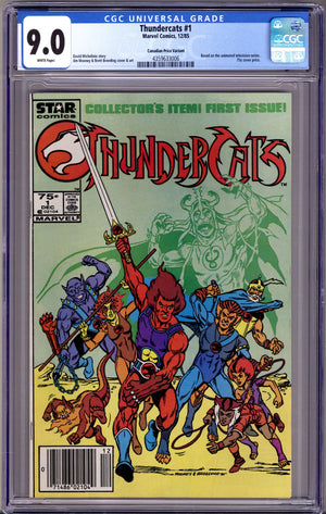 Thundercats 1 CGC 9.0 (VF/NM) (1985) Canadian Price Variant