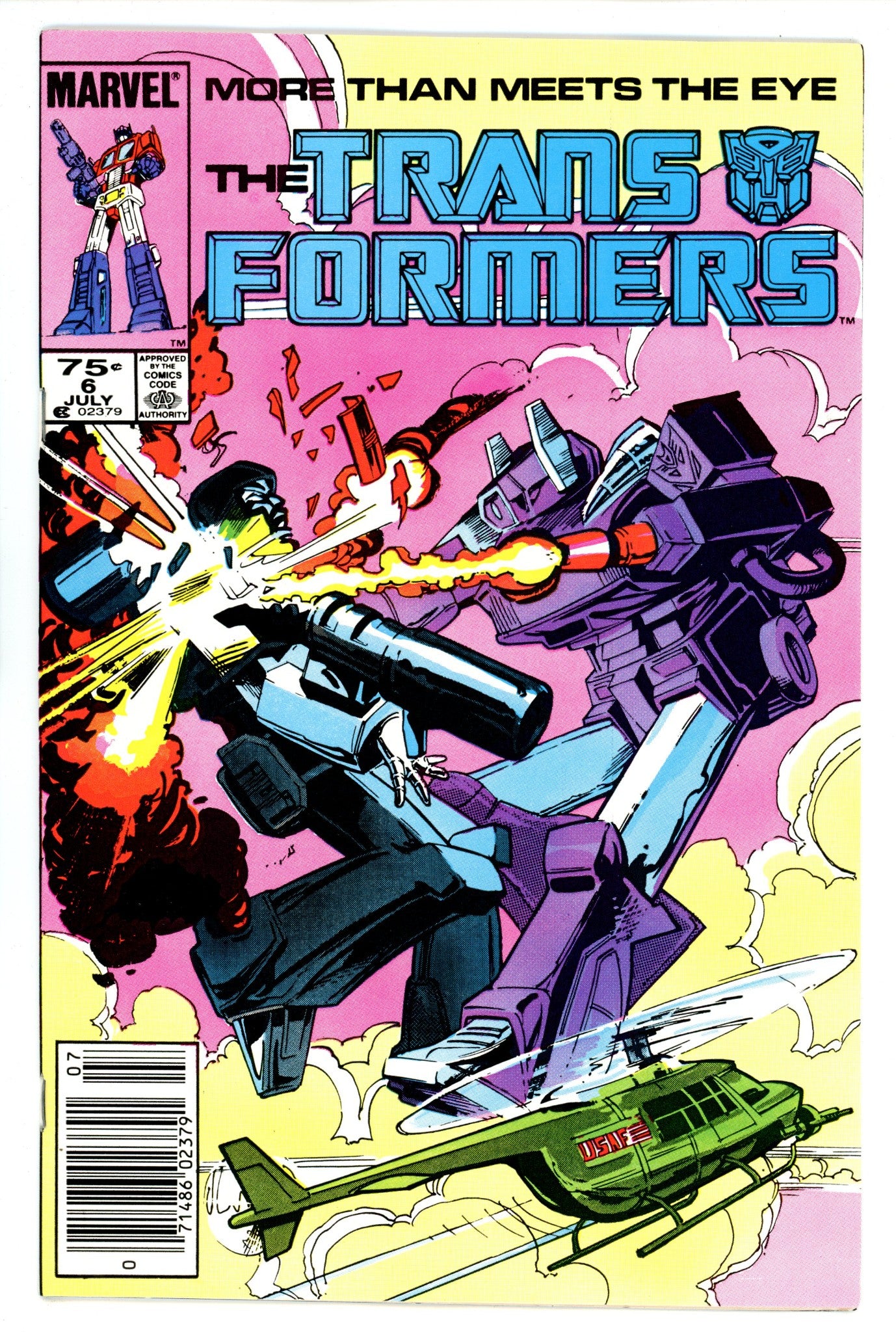 The Transformers 6 NM- (9.2) (1985) Newsstand 