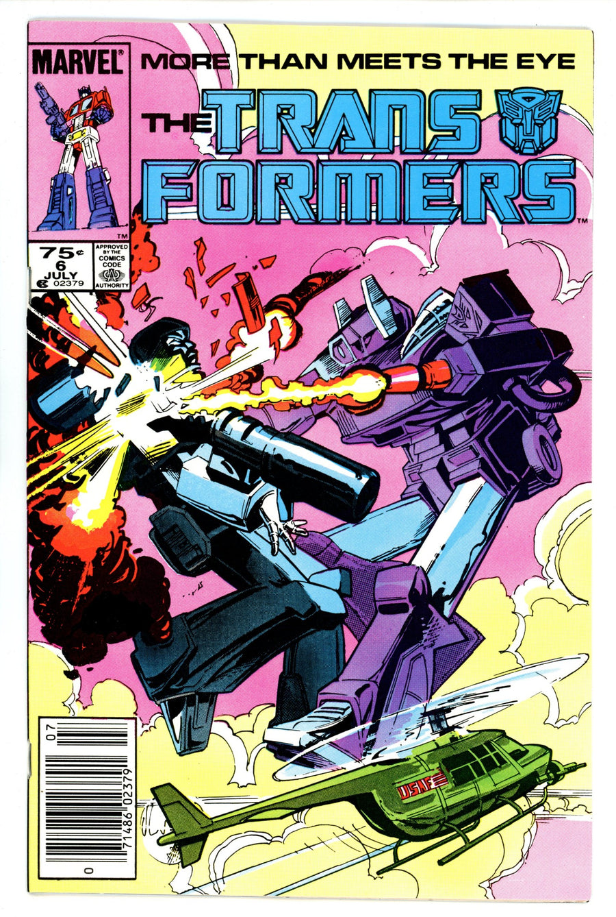 The Transformers 6 NM- (9.2) (1985) Newsstand 