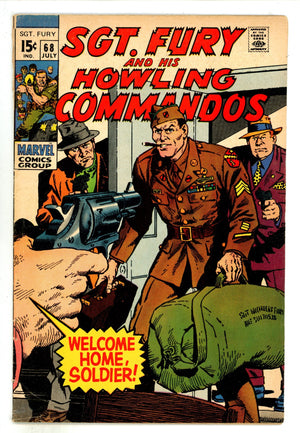 Sgt. Fury Vol 1 68 VG- (3.5) (1969)