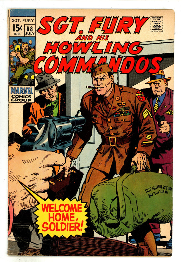 Sgt. Fury Vol 1 68 VG- (3.5) (1969)