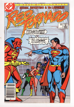 Red Tornado Vol 1 1 VF+ (8.5) (1985) Canadian Price Variant 