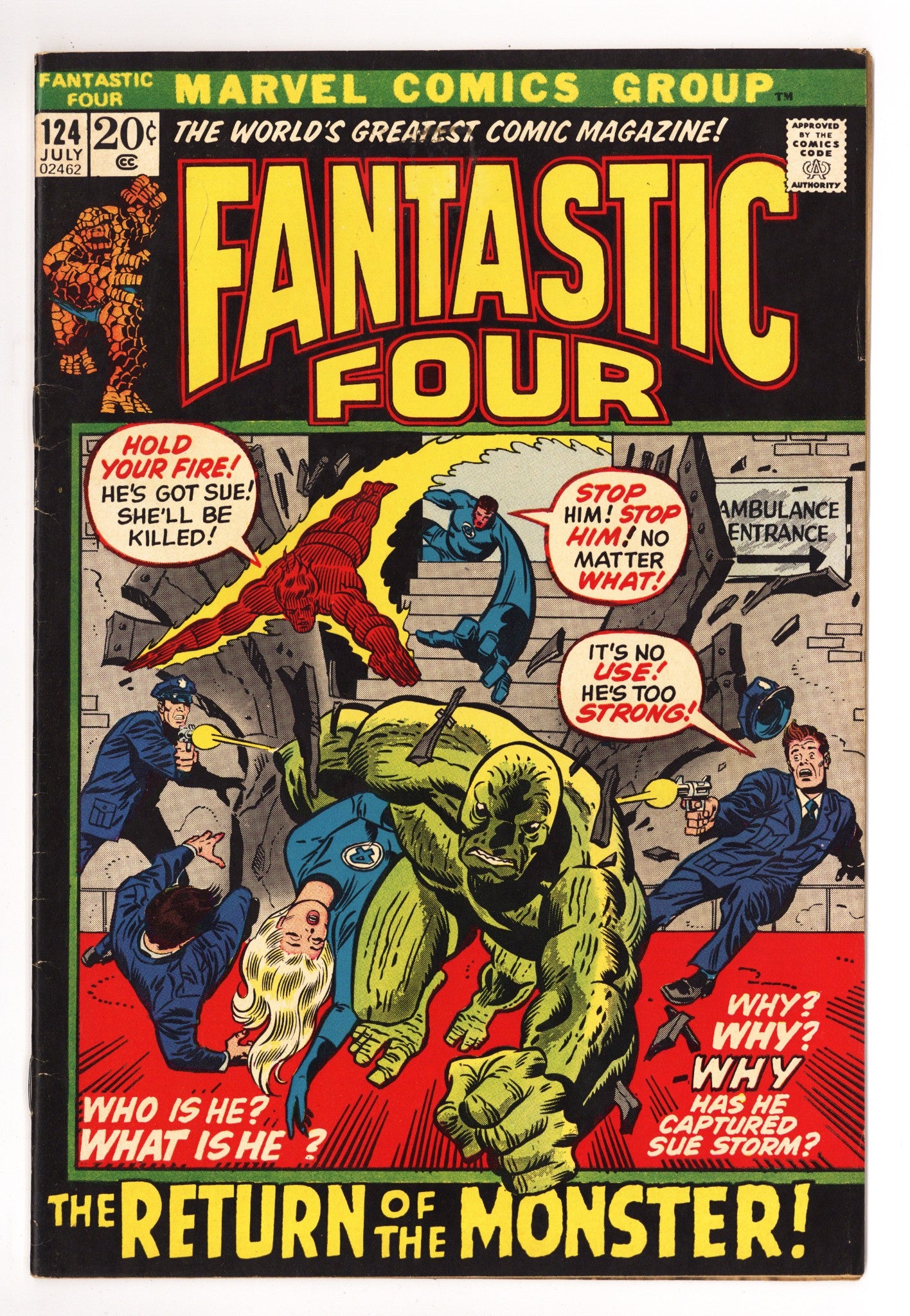 Fantastic Four Vol 1 124 FN- (5.5) (1972) 