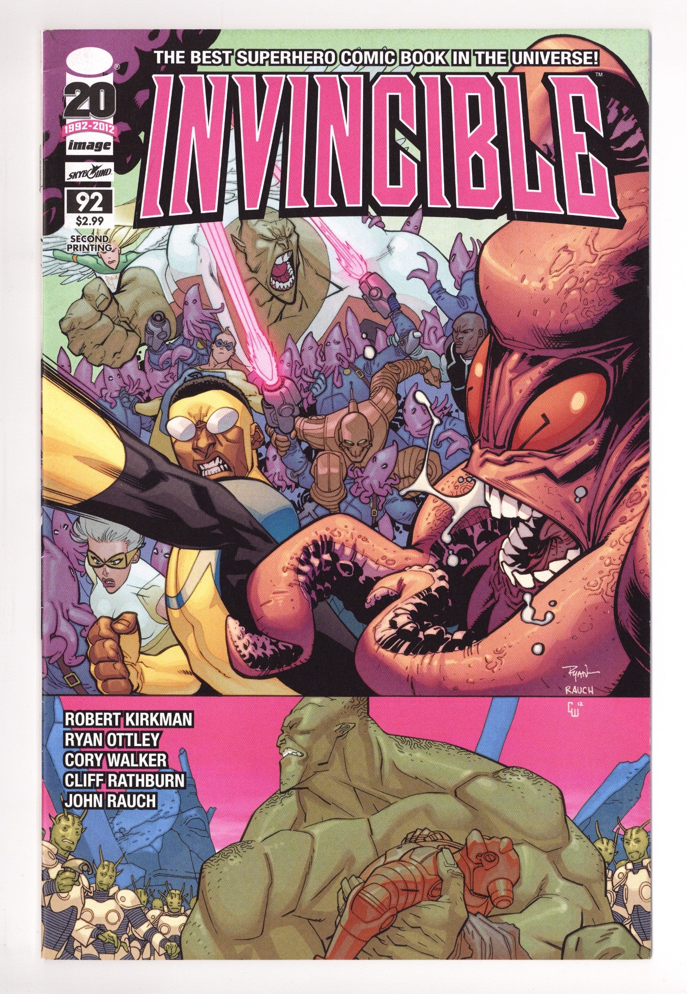 Invincible 92 VF- (7.5) (2012) 2nd Print 