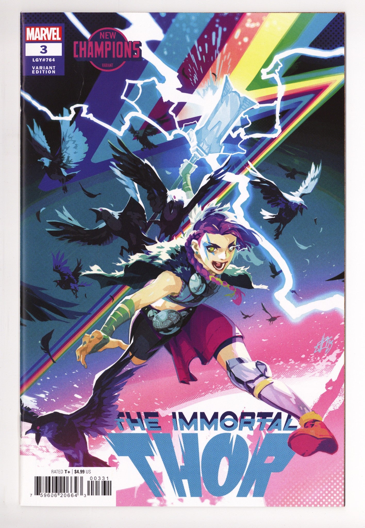 Immortal Thor 3 (764) NM (9.4) (2023) Infante New Champions Variant 