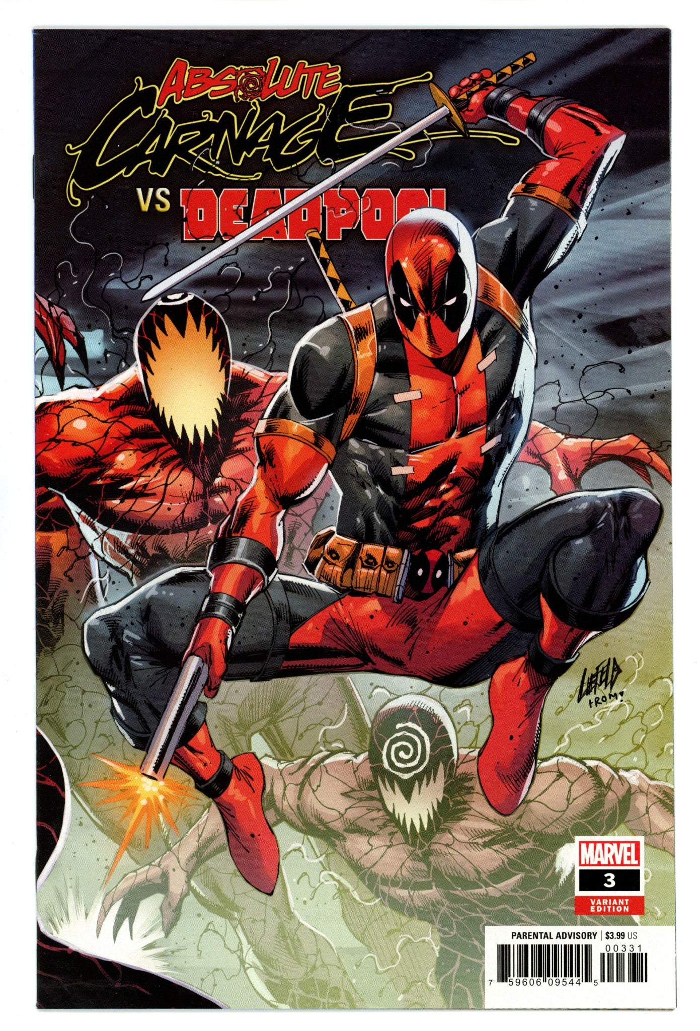 Absolute Carnage vs. Deadpool 3 High Grade (2019) Liefeld Variant 