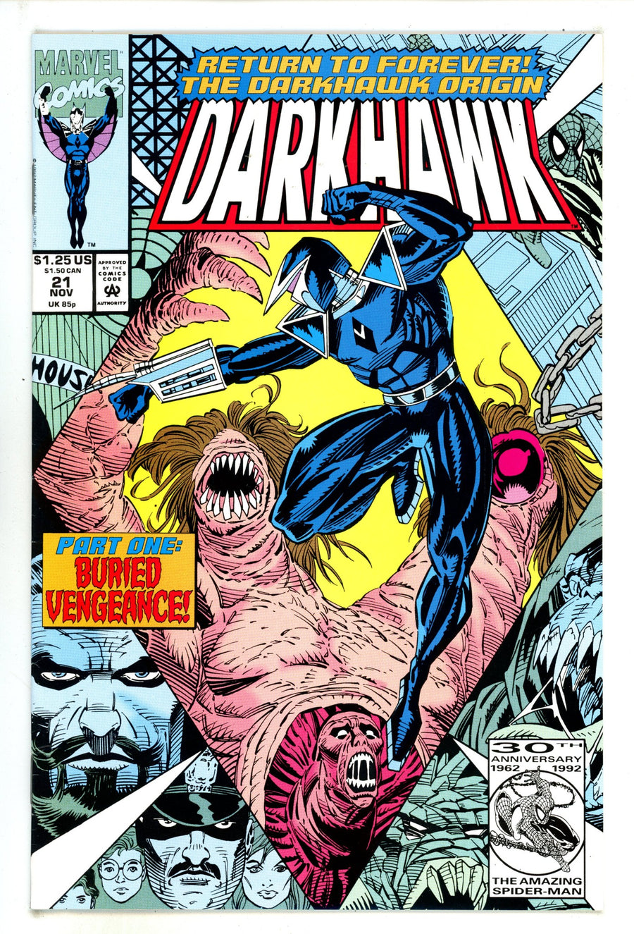Darkhawk Vol 1 21  Mid Grade   (1992)        
