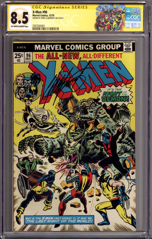 The X-Men Vol 1 96 CGC 8.5 (VF+) (1975) Signed x1 Cover Chris Claremont