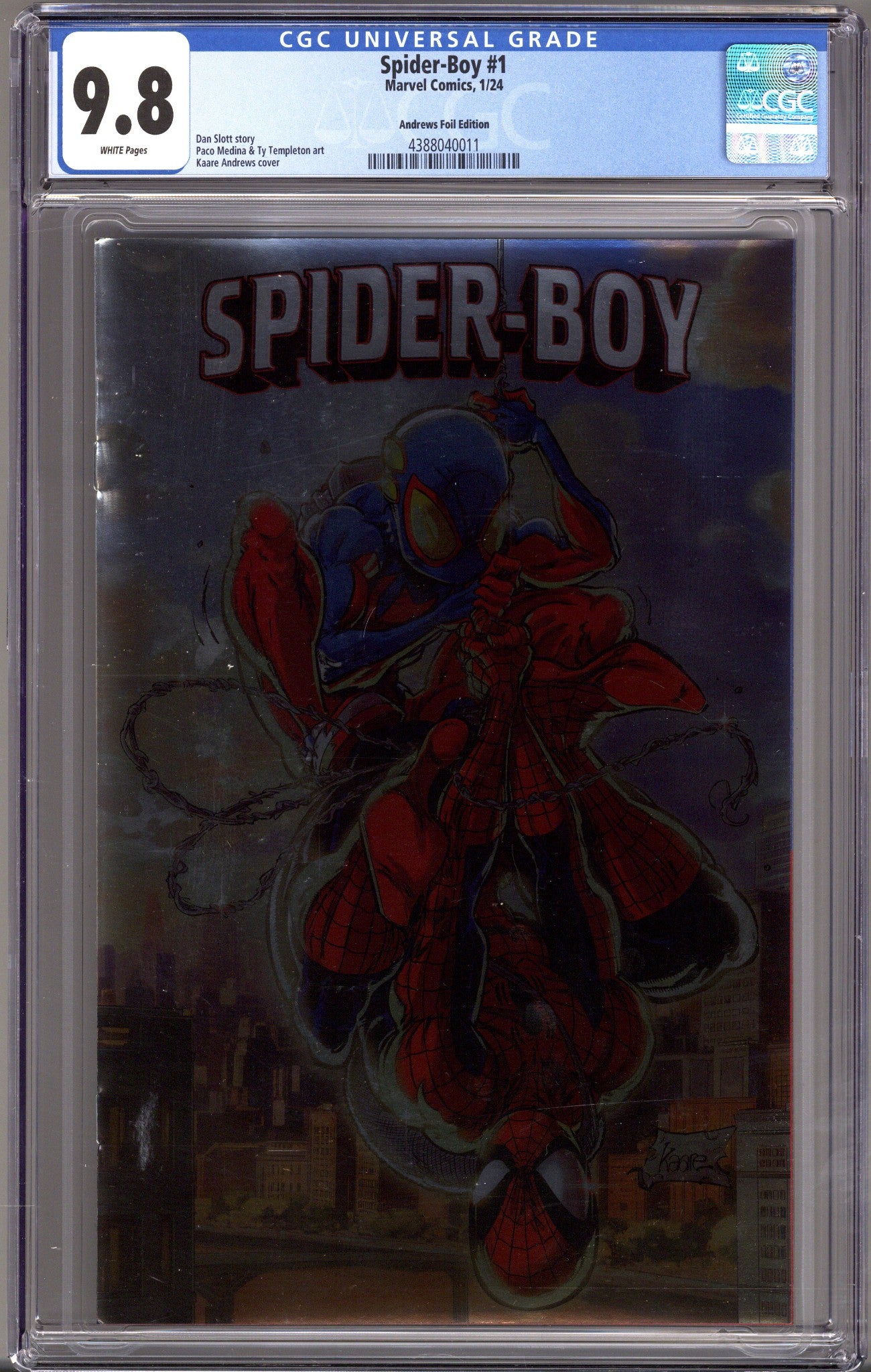 Spider-Boy 1 CGC 9.8 (NM/M) (2024) Andrews Foil Variant 