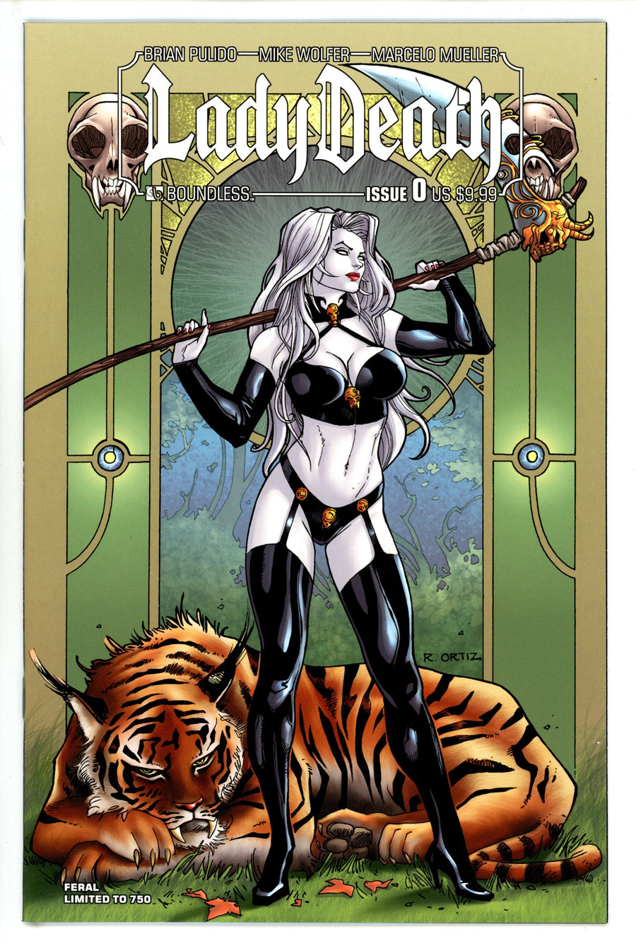 Lady Death 0 Ortiz Feral Variant NM (2010)