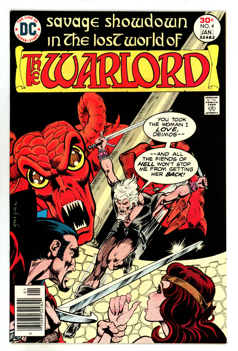 Warlord Vol 1 4 NM- (9.2) (1976) 