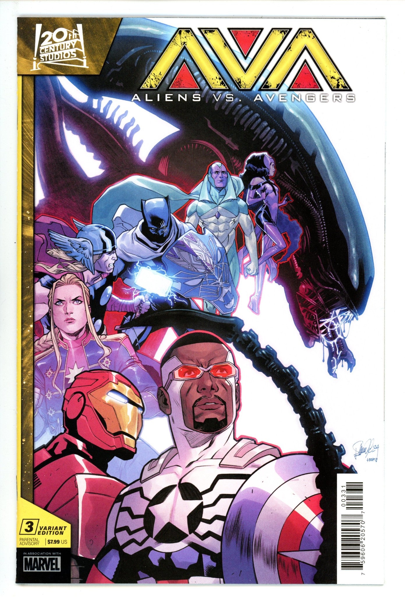 Aliens Vs. Avengers 3 Casagrande Variant (2025)