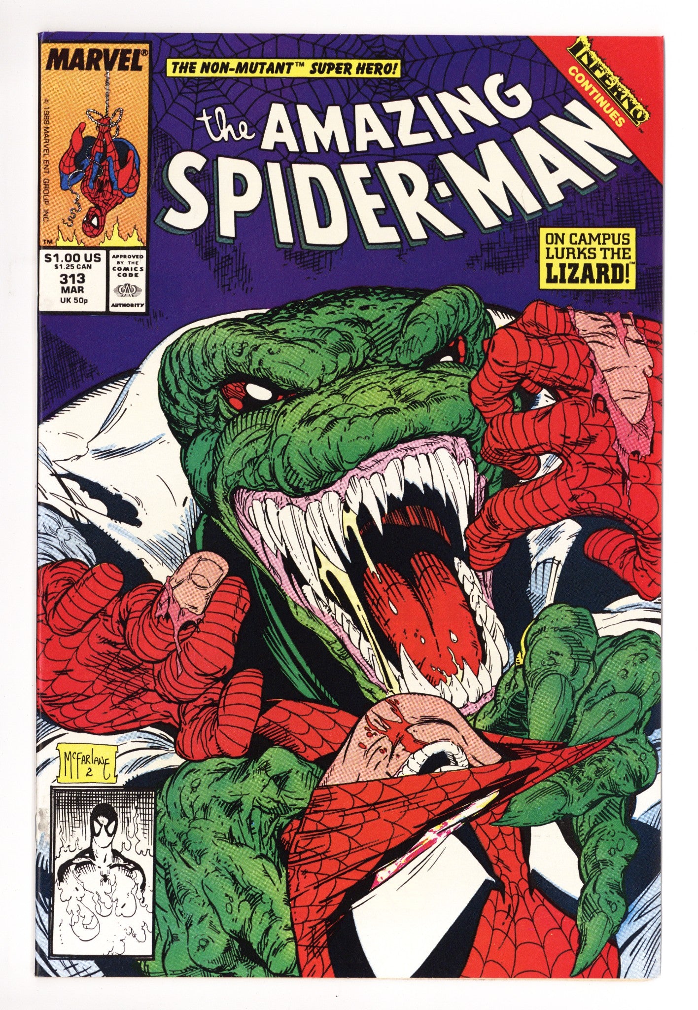 The Amazing Spider-Man Vol 1 313 NM- (9.2) (1989) 