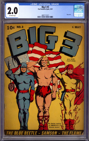 Big 3 3 CGC 2.0 (GD) (1941)