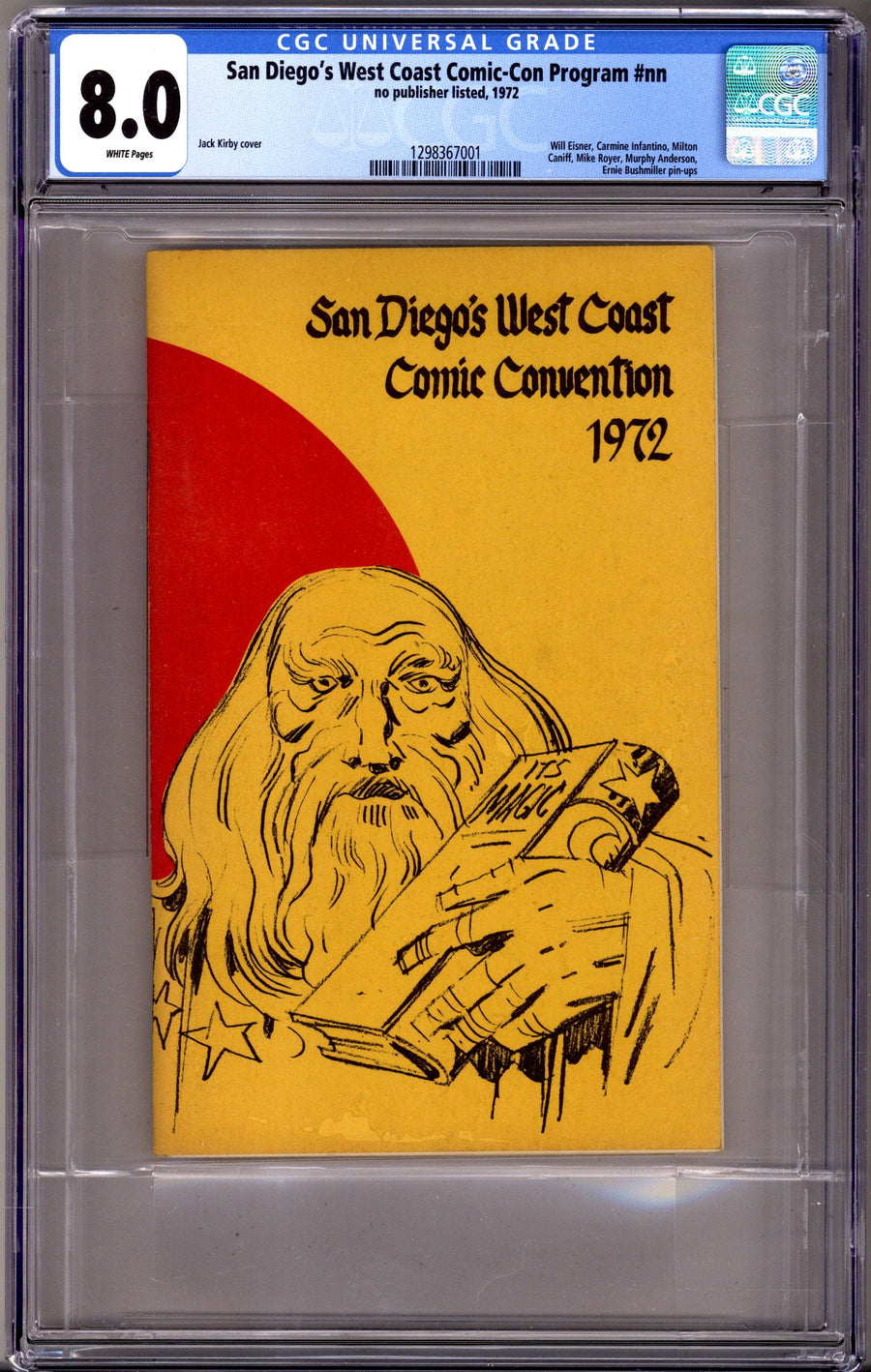 San Diego's West Coast Comic Con Program [nn] CGC 8.0 (VF) (1972) 