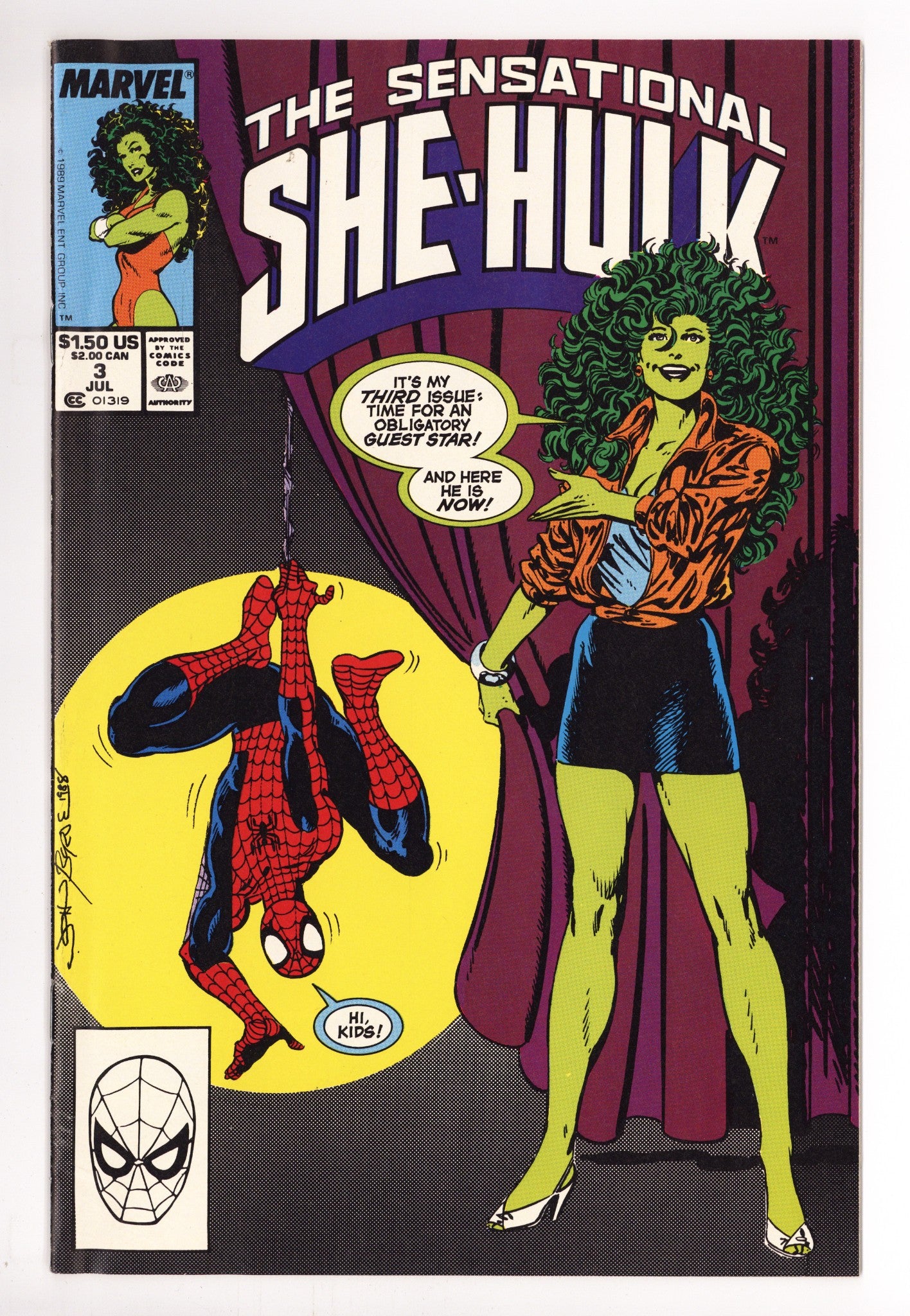 The Sensational She-Hulk 3 Mid Grade (1989) 