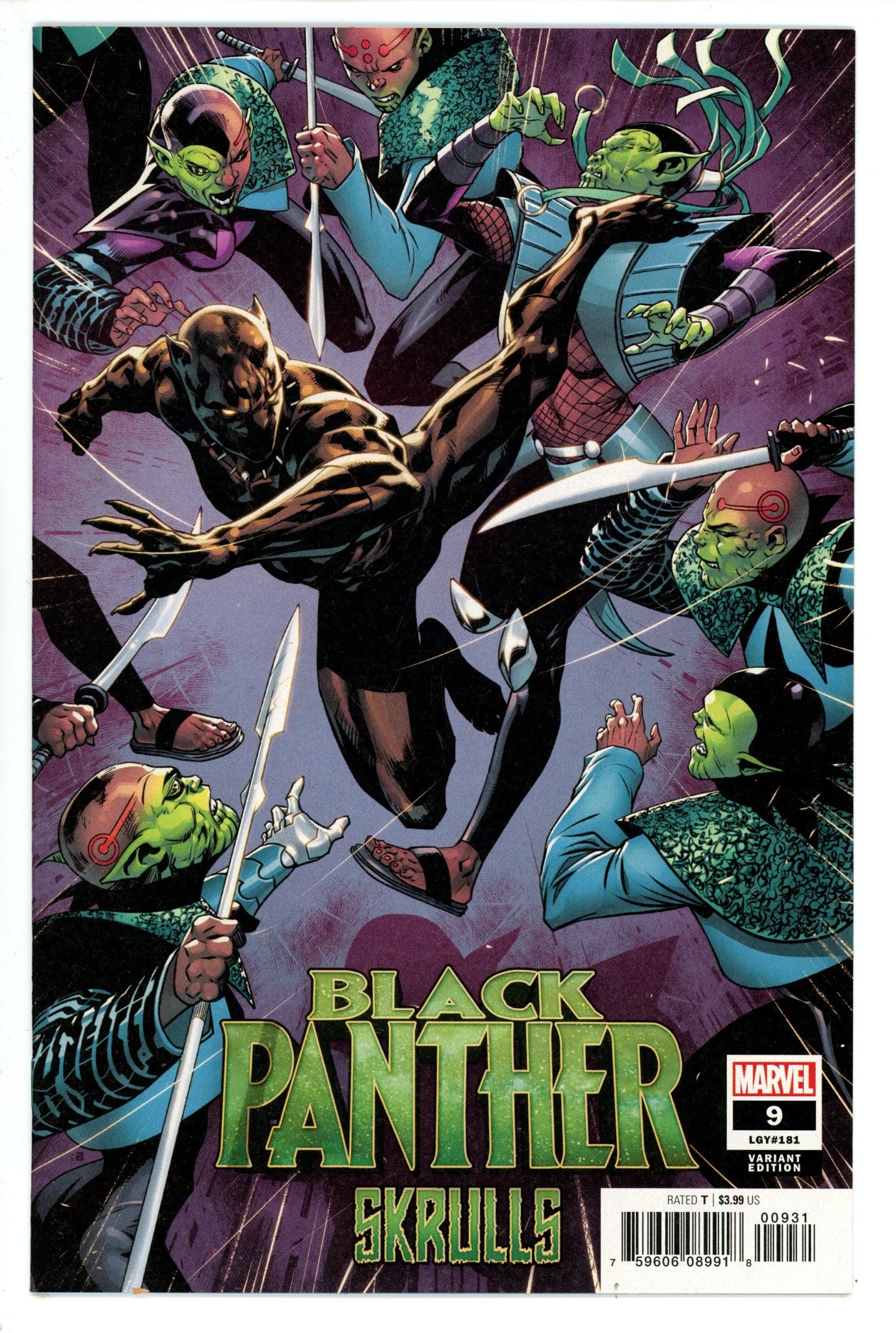 Black Panther Vol 7 9 (181) High Grade (2019) Benjamin Variant 