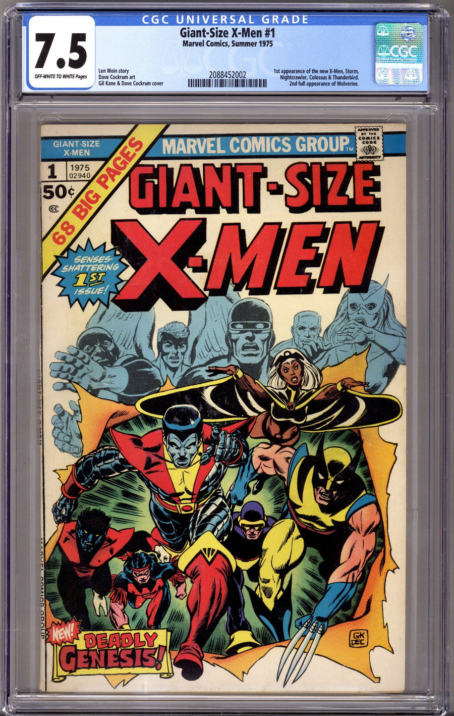 Giant-Size X-Men 1 CGC 7.5 (VF-) (1975) 