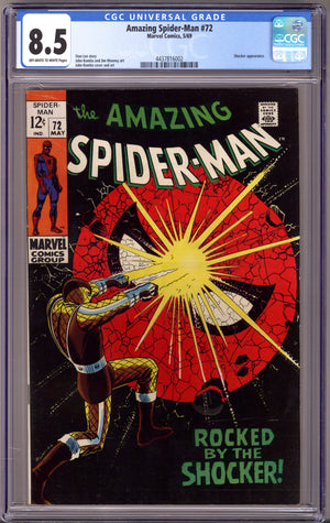 The Amazing Spider-Man Vol 1 72 CGC 8.5 (VF+) (1969)