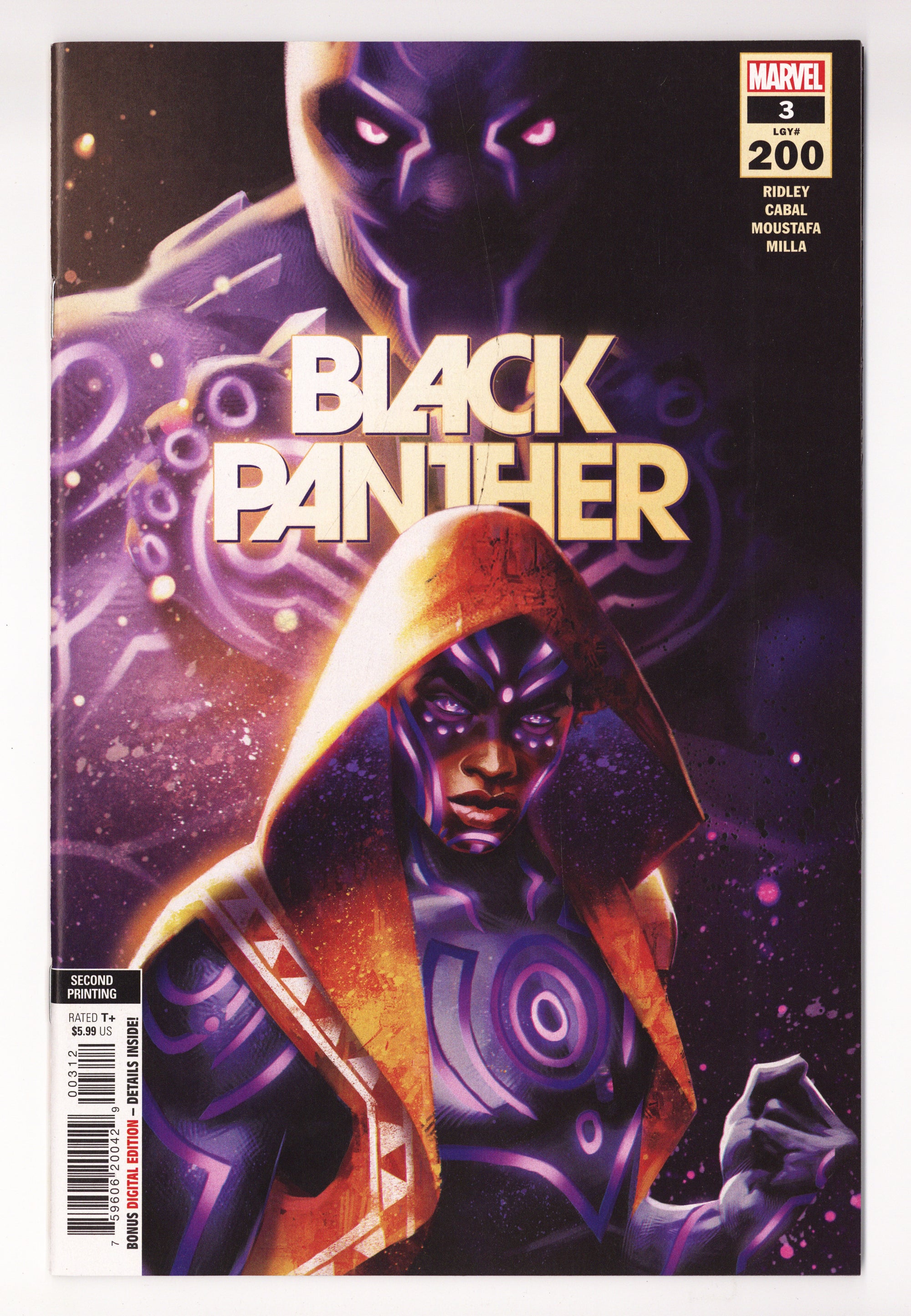 Black Panther Vol 8 3 (200) High Grade (2022) Manhanini Variant 2nd Print 