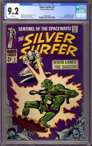 The Silver Surfer Vol 1 2 CGC 9.2 (NM-) (1968)