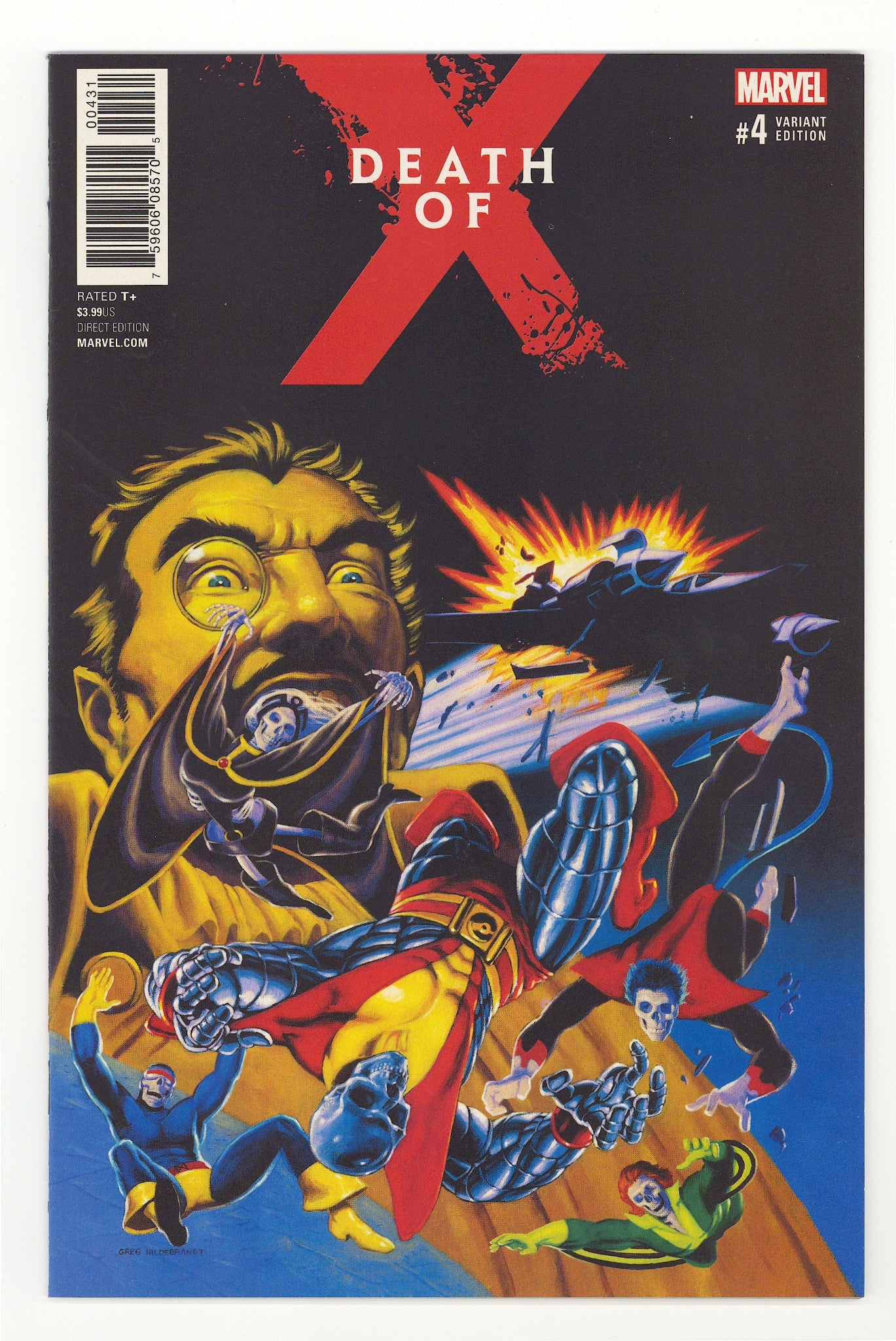 Death of X 4 High Grade (2017) Hildebrandt Variant 