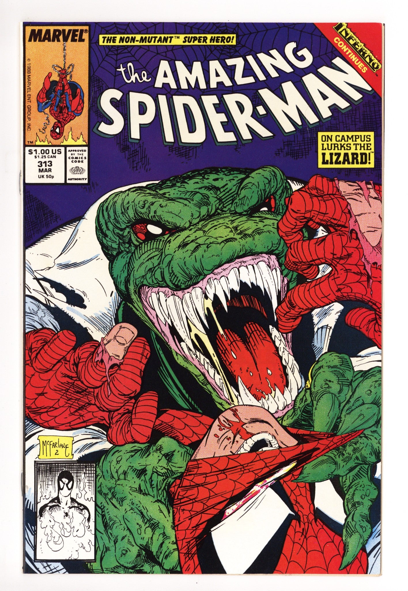 The Amazing Spider-Man Vol 1 313 NM (9.4) (1989) 