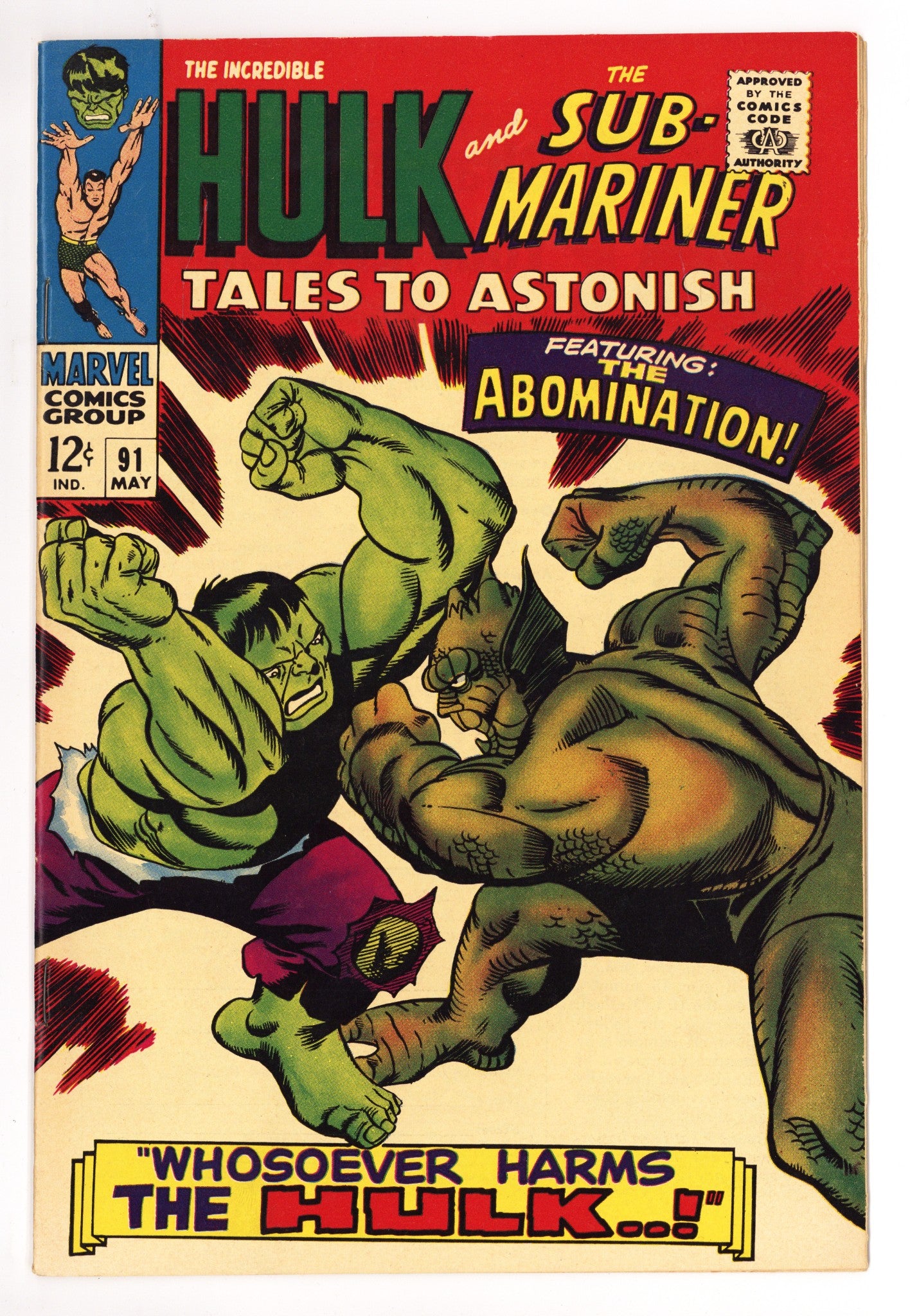 Tales to Astonish Vol 1 91  NM- (9.2)   (1967)        