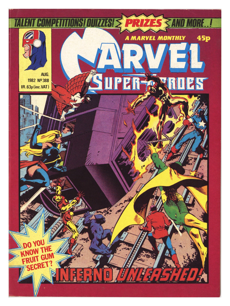 Marvel Superheroes [Marvel Super-Heroes] 388 FN+ (6.5) With Insert (1982) 