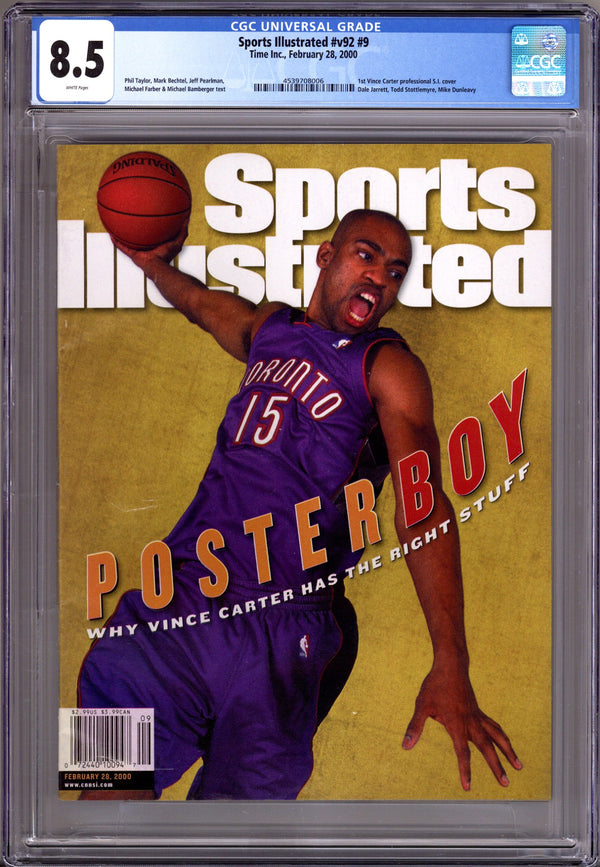 Sports Illustrated Vol 92 9 CGC 8.5 (VF+) (2000)