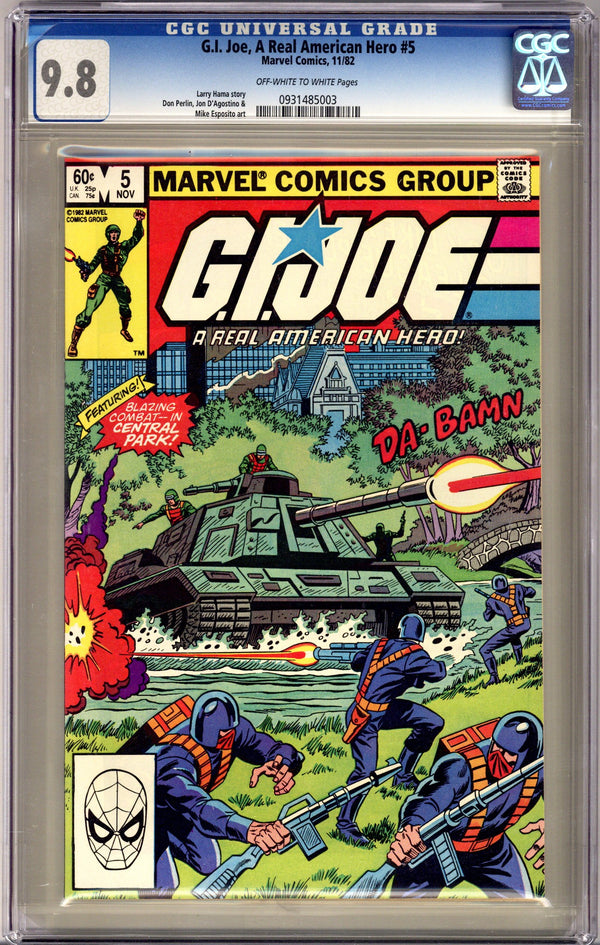 G.I. Joe, A Real American Hero 5 CGC 9.8 (NM/M) (1982)