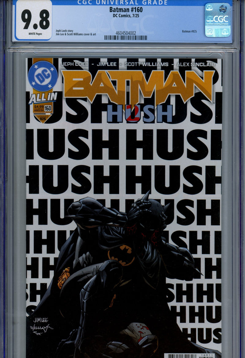 Batman Vol 3 160 CGC 9.8 (NM/M) (2025) 