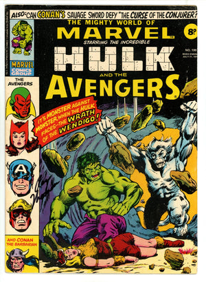 The Mighty World of Marvel 199 FN- Signed Roy Thomas (1976)