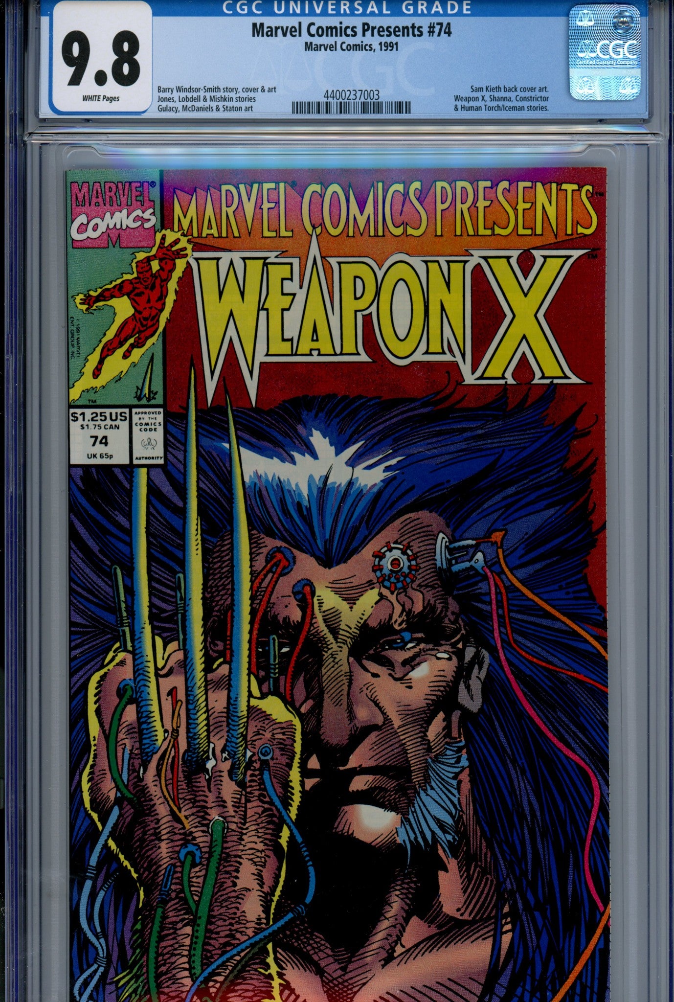 Marvel Comics Presents Vol 1 74 CGC 9.8 (NM/M) (1991) 