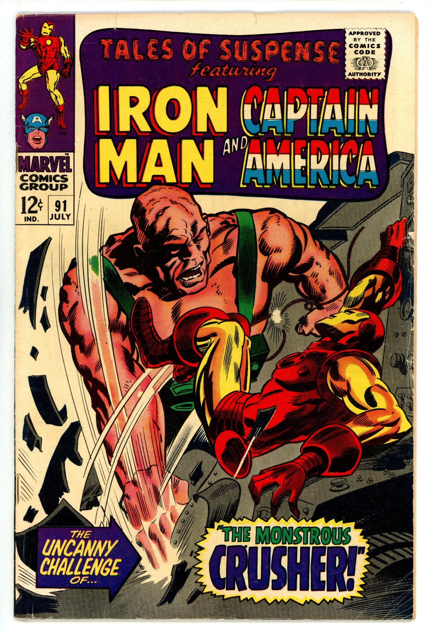 Tales of Suspense Vol 1 91 FN- (5.5) (1967) 