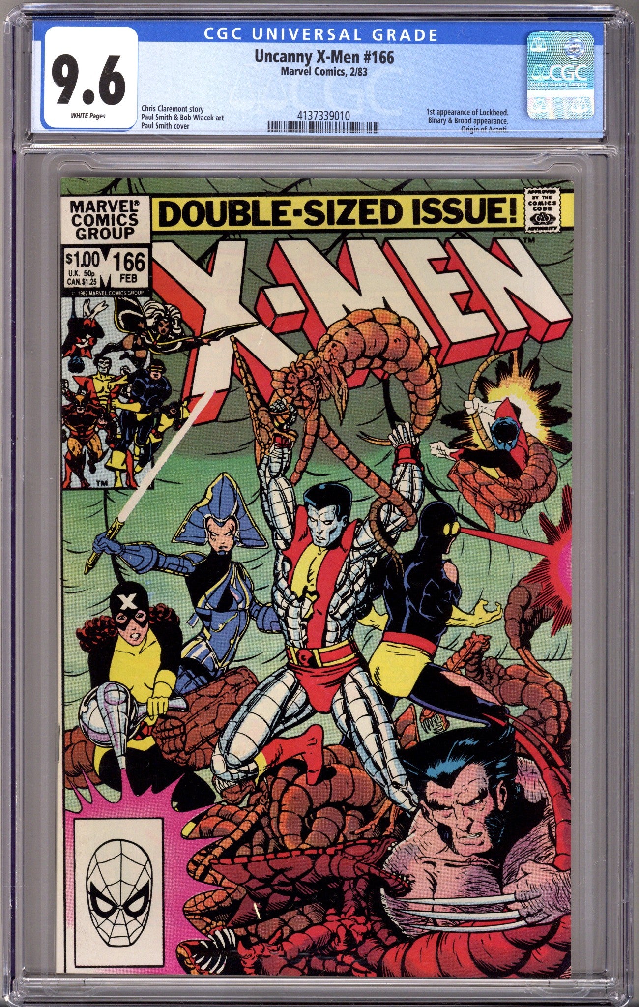 The Uncanny X-Men Vol 1 166 CGC 9.6 (NM+) (1983) 