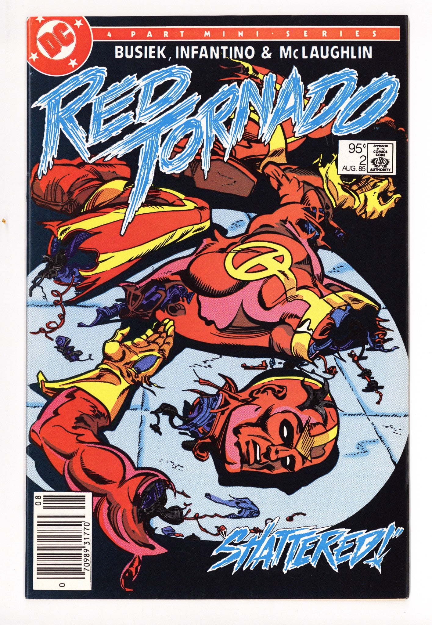 Red Tornado Vol 1 2 VF (8.0) (1985) Canadian Price Variant 