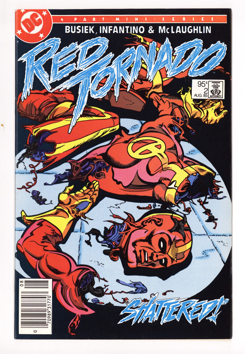 Red Tornado Vol 1 2 VF (8.0) (1985) Canadian Price Variant 