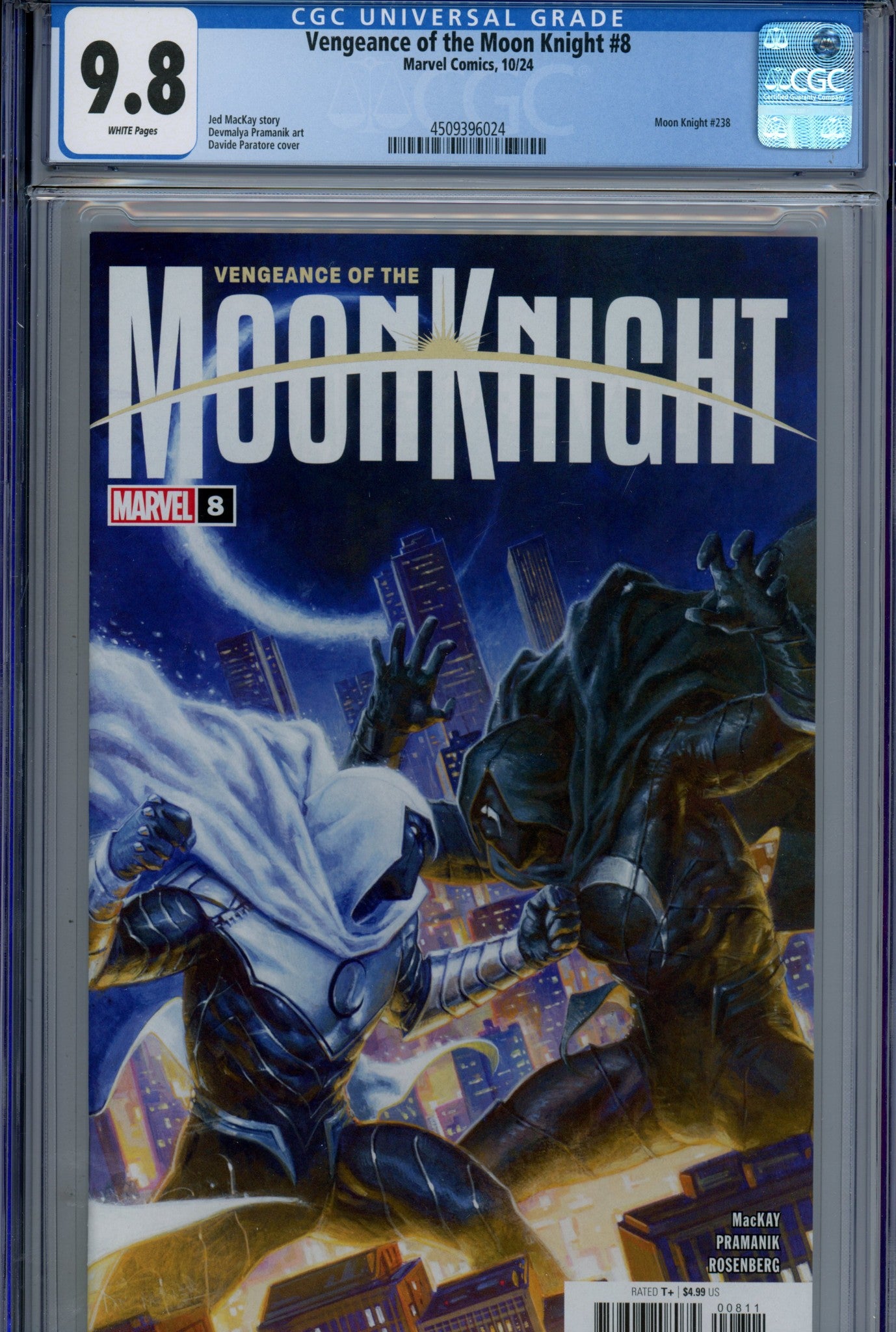 Vengeance of the Moon Knight Vol 2 8 CGC 9.8 (NM/M) (2024) 