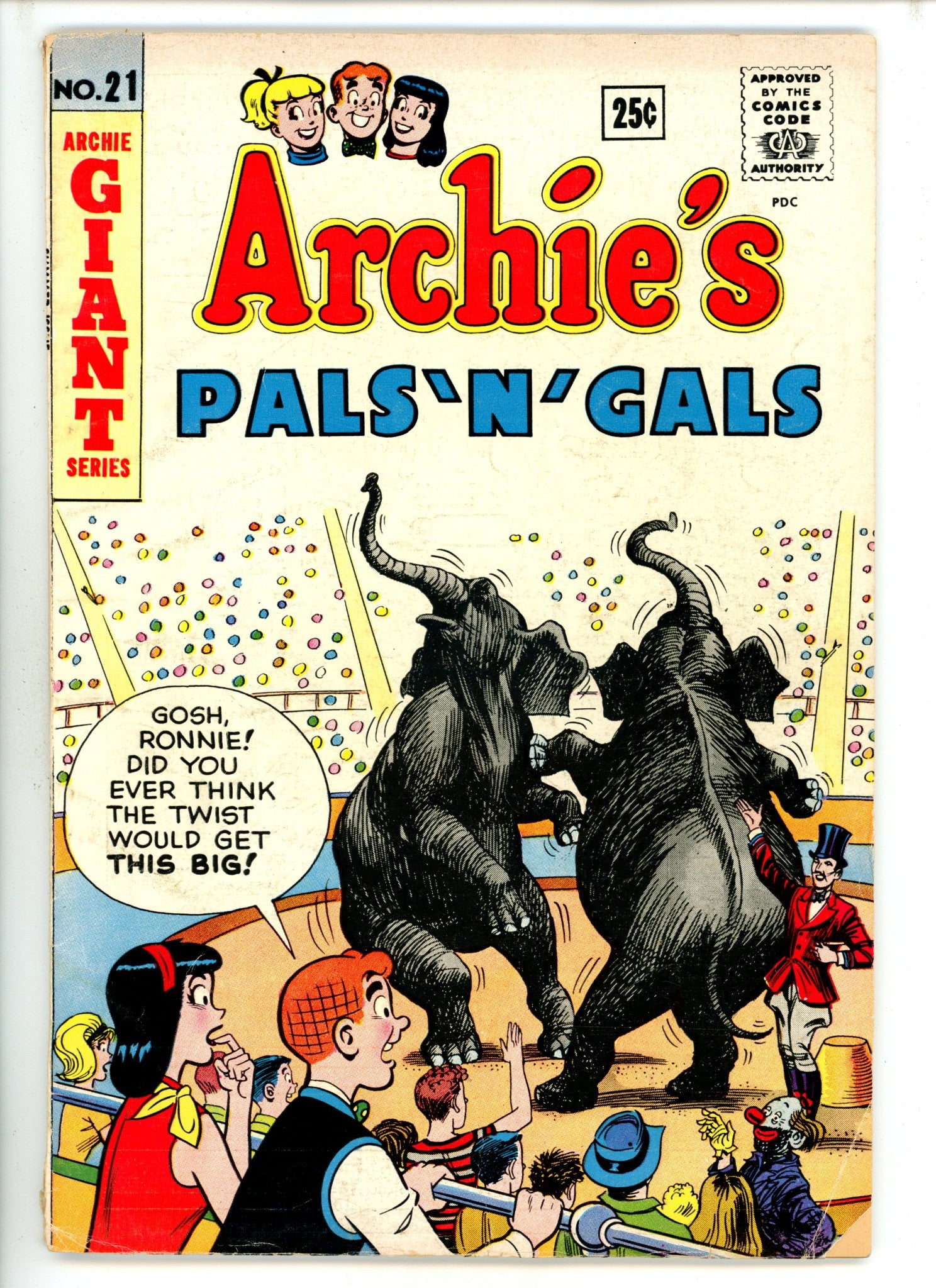 Archie's Pals 'n' Gals 21 VG- (1962)