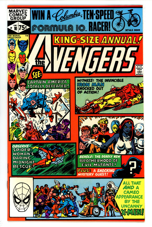The Avengers Annual Vol 1 10 VF/NM (9.0) (1981)