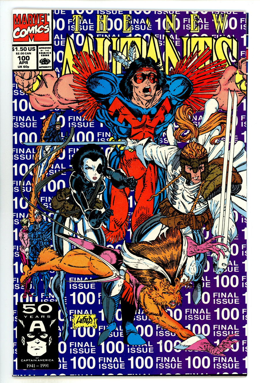 The New Mutants Vol 1 100 VF/NM (9.0) (1991) 