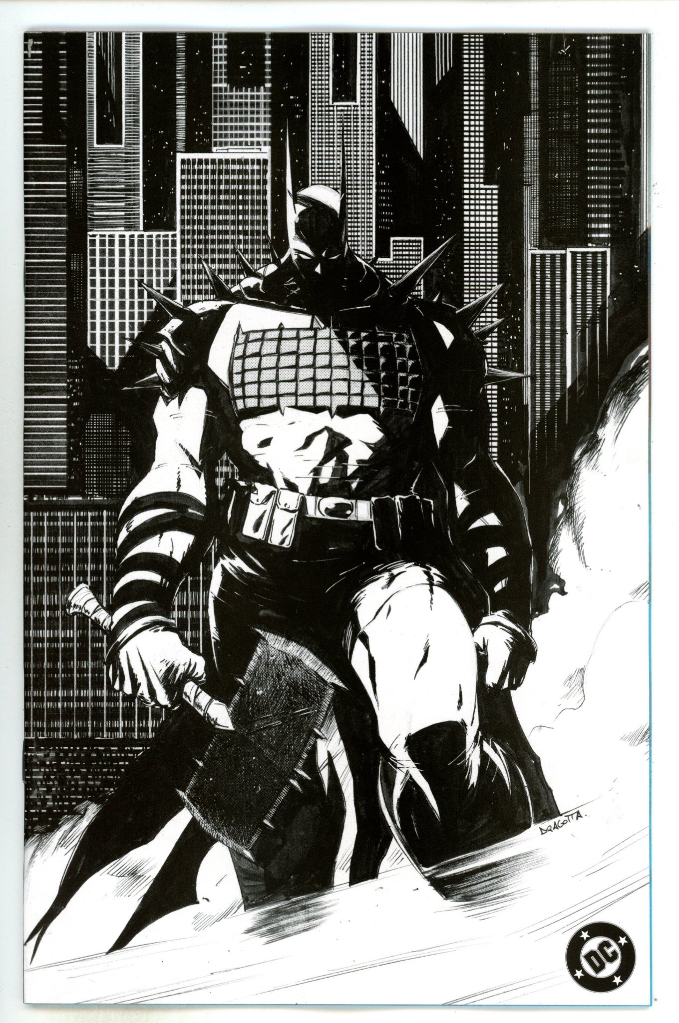 Absolute Batman  1 Dragotta  2nd Print B&W Incentive Variant NM  (2024)